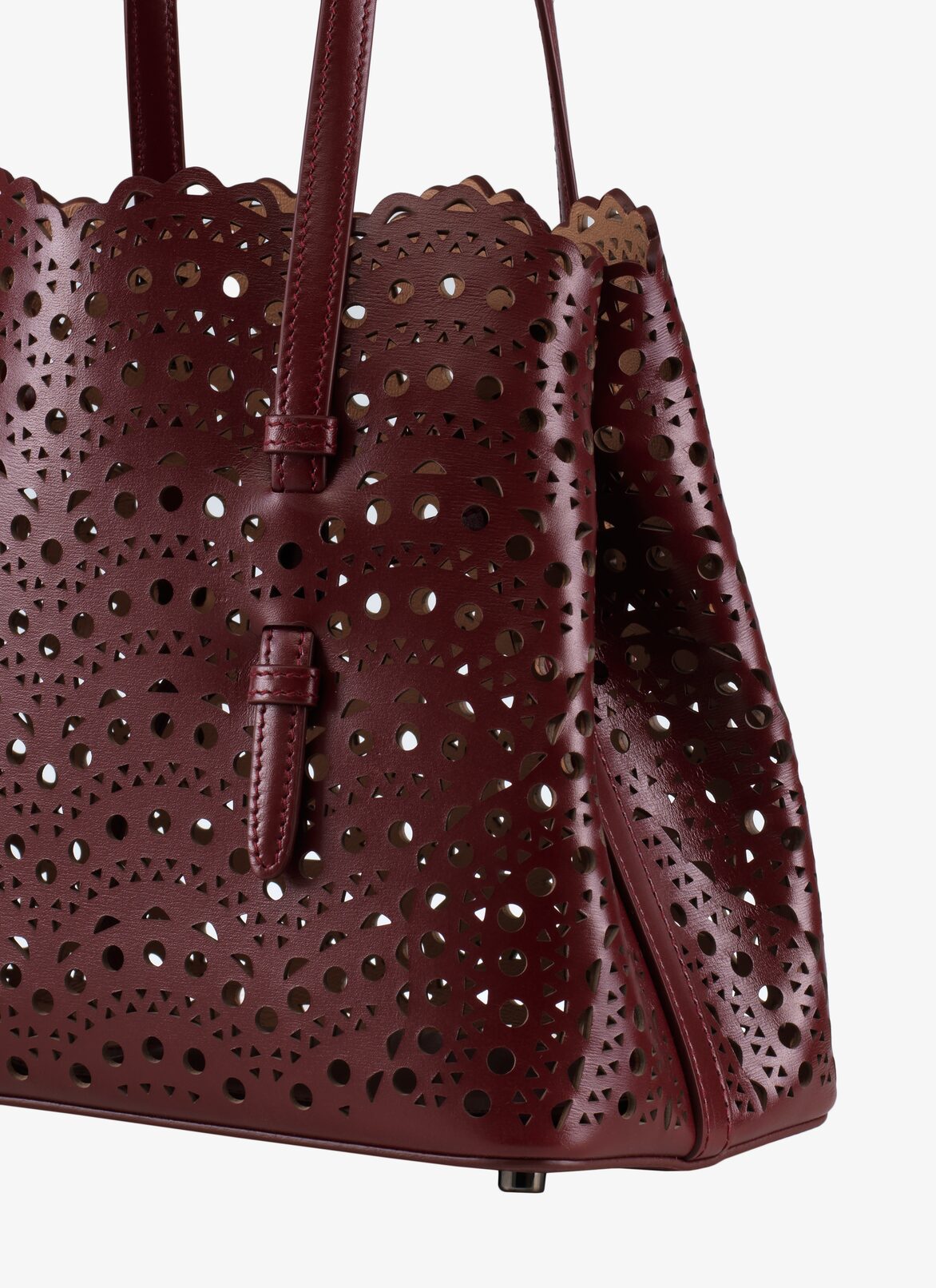 CABAS SANS MANCHES C.LUX MIN.VIENNE VAGUE+AG POURPRE ALAÏA VIOLET  CABAS SANS MANCHES C.LUX MIN.VIENNE VAGUE+AG POURPRE